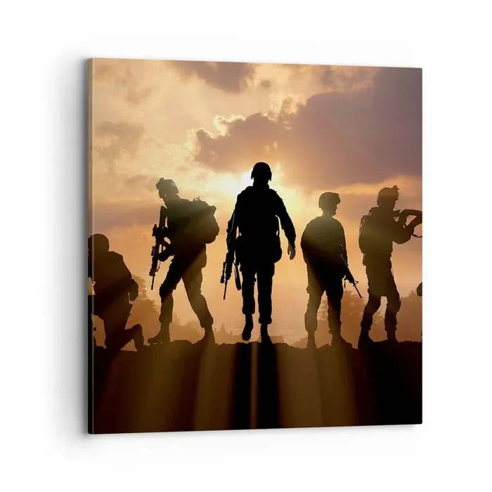 Cuadro sobre lienzo – Impresión de Imagen – Hermanos de armas – 70×70 cm