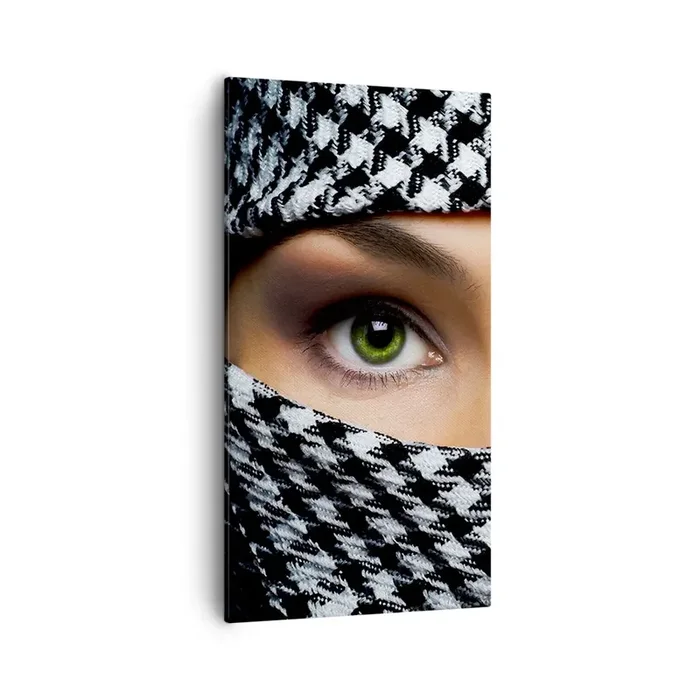 Cuadro sobre lienzo – Impresión de Imagen – Hermosa mirada de ojos verdes – 55×100 cm