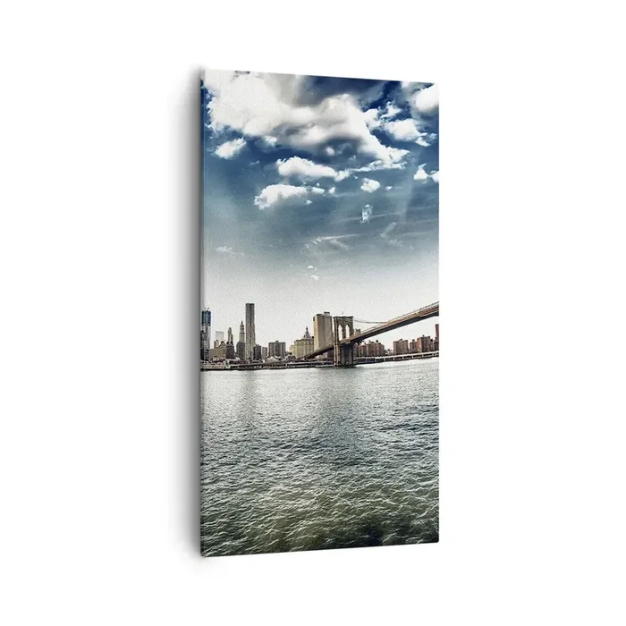 Cuadro sobre lienzo – Impresión de Imagen – Isla de cristal – 55×100 cm