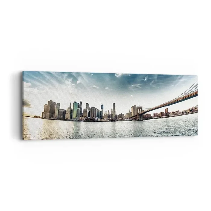 Cuadro sobre lienzo – Impresión de Imagen – Isla de cristal – 90×30 cm