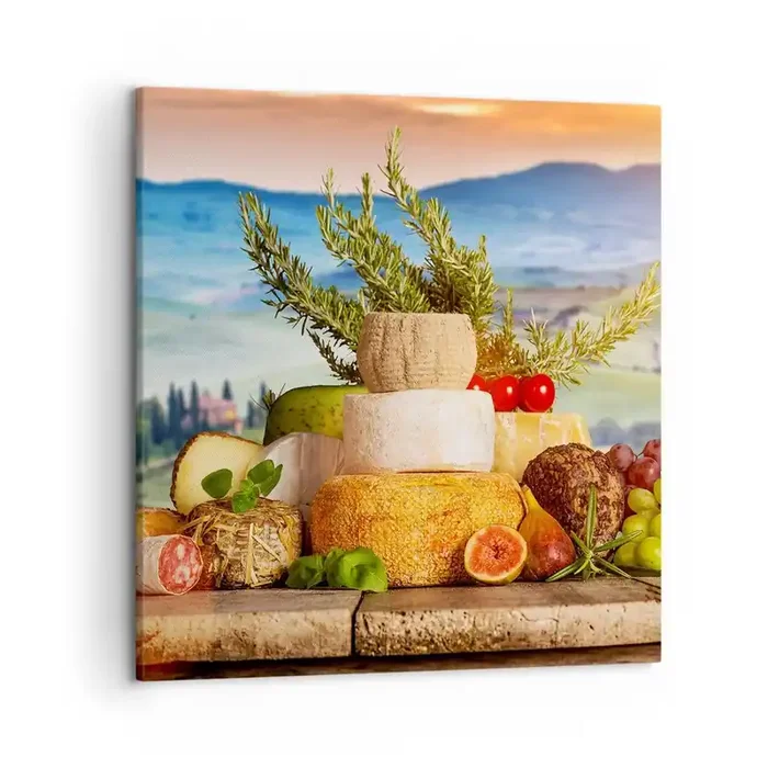 Cuadro sobre lienzo – Impresión de Imagen – La alegría de vivir italiana – 50×50 cm