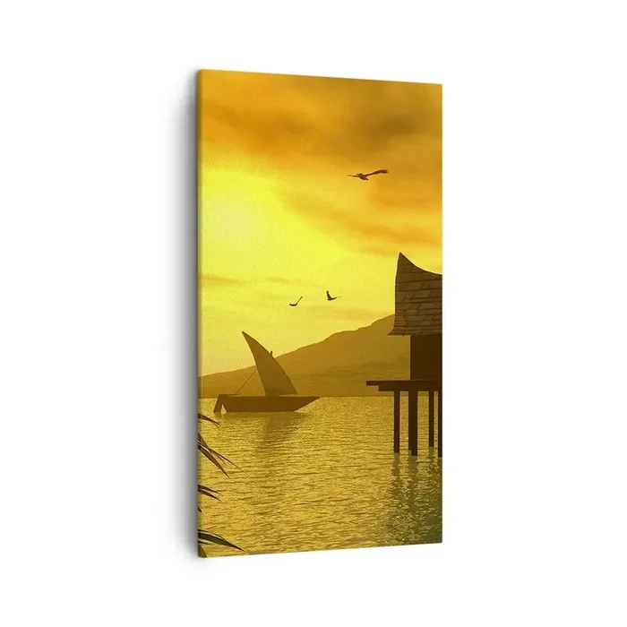Cuadro sobre lienzo – Impresión de Imagen – La ansiada paz – 45×80 cm