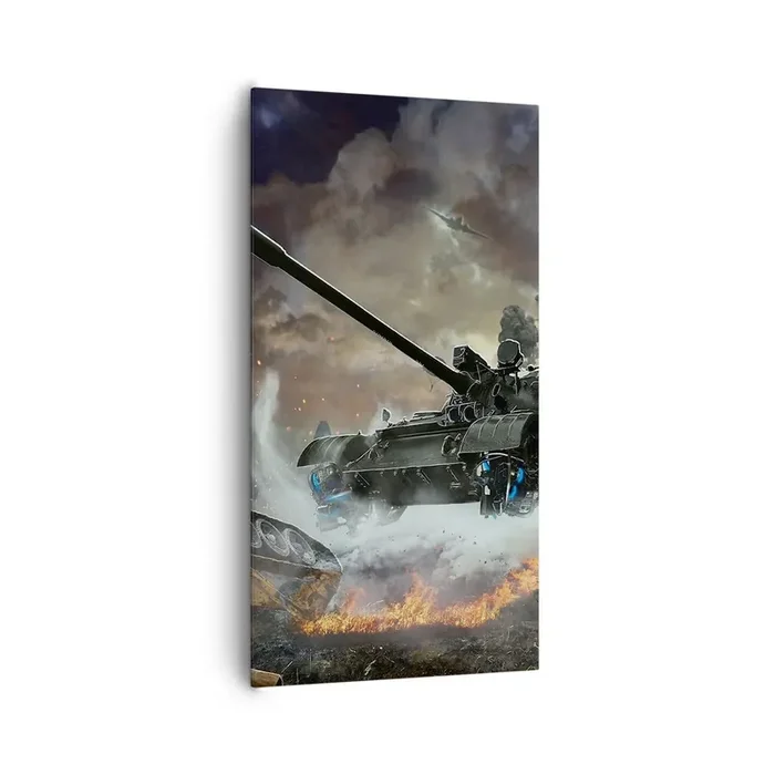 Cuadro sobre lienzo – Impresión de Imagen – La batalla es terrible y hermosa – 65×120 cm