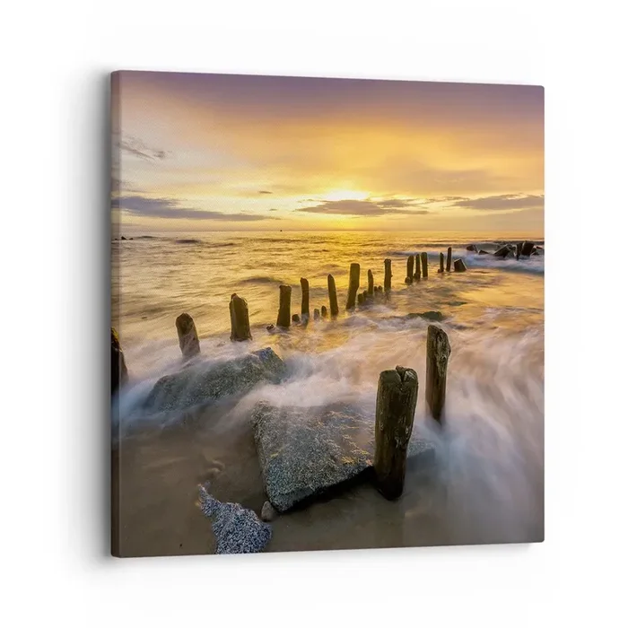 Cuadro sobre lienzo – Impresión de Imagen – La cruda belleza del Báltico – 30×30 cm