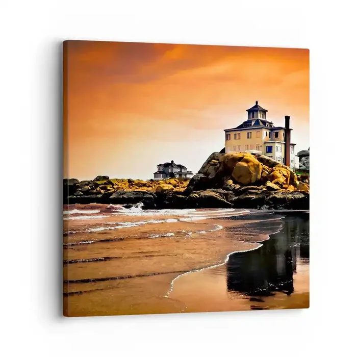 Cuadro sobre lienzo – Impresión de Imagen – La elegancia de la costa oeste – 30×30 cm