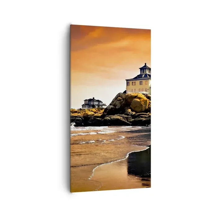 Cuadro sobre lienzo – Impresión de Imagen – La elegancia de la costa oeste – 65×120 cm
