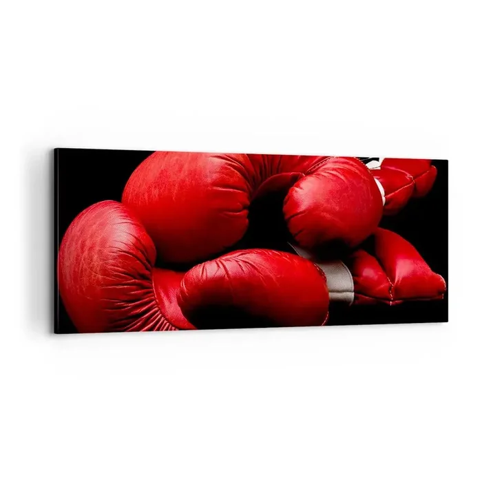 Cuadro sobre lienzo – Impresión de Imagen – La emoción del combate quedó atrás – 100×40 cm