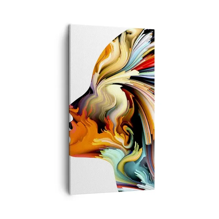 Cuadro sobre lienzo – Impresión de Imagen – La explosión de la imaginación – 45×80 cm