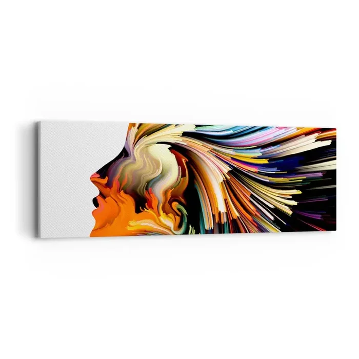 Cuadro sobre lienzo – Impresión de Imagen – La explosión de la imaginación – 90×30 cm