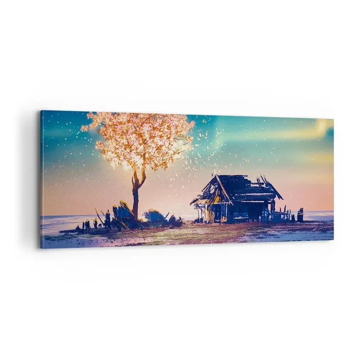 Cuadro sobre lienzo – Impresión de Imagen – La naturaleza perdura – 100×40 cm