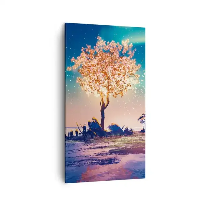 Cuadro sobre lienzo – Impresión de Imagen – La naturaleza perdura – 45×80 cm