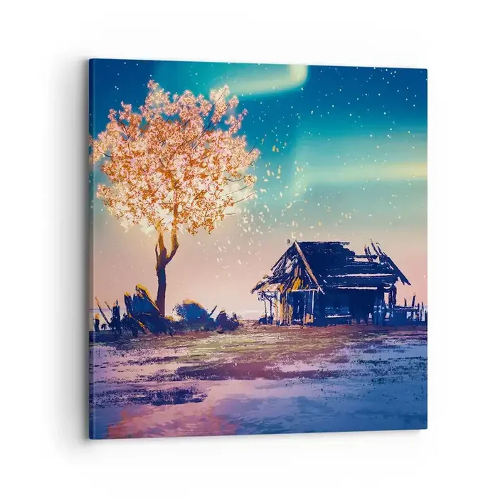 Cuadro sobre lienzo – Impresión de Imagen – La naturaleza perdura – 70×70 cm