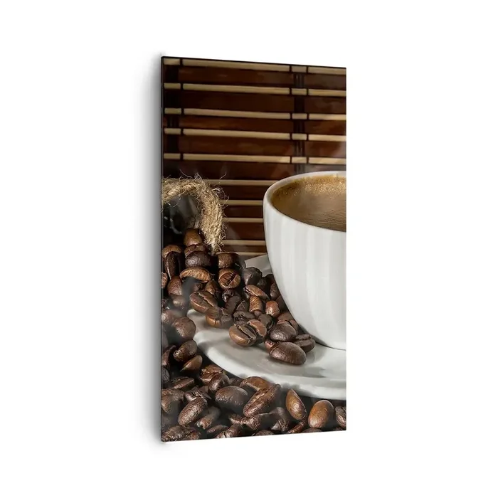 Cuadro sobre lienzo – Impresión de Imagen – La negrura del carbón, la transparencia del ámbar – 65×120 cm