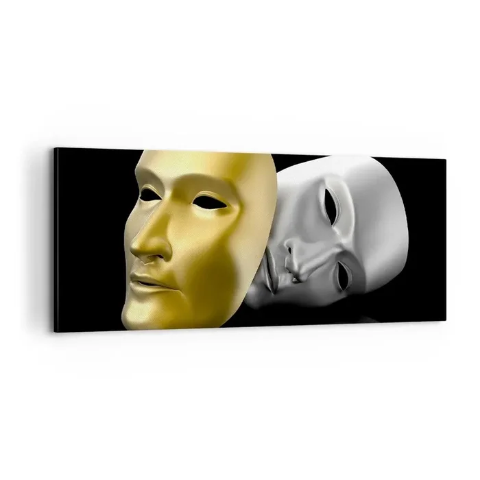 Cuadro sobre lienzo – Impresión de Imagen – La vida es un teatro – 100×40 cm