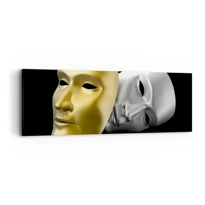 Cuadro sobre lienzo – Impresión de Imagen – La vida es un teatro – 90×30 cm