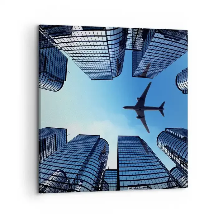 Cuadro sobre lienzo – Impresión de Imagen – La vista desde el abismo de cristal – 60×60 cm