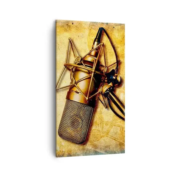 Cuadro sobre lienzo – Impresión de Imagen – Los años dorados de la radio – 45×80 cm