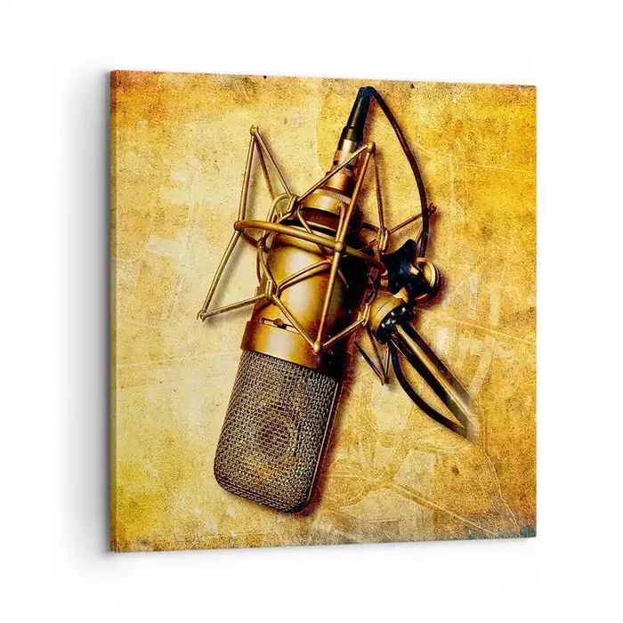 Cuadro sobre lienzo – Impresión de Imagen – Los años dorados de la radio – 60×60 cm