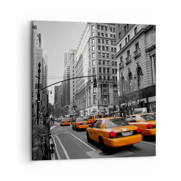 Cuadro sobre lienzo – Impresión de Imagen – Los soles de la gran ciudad – 50×50 cm