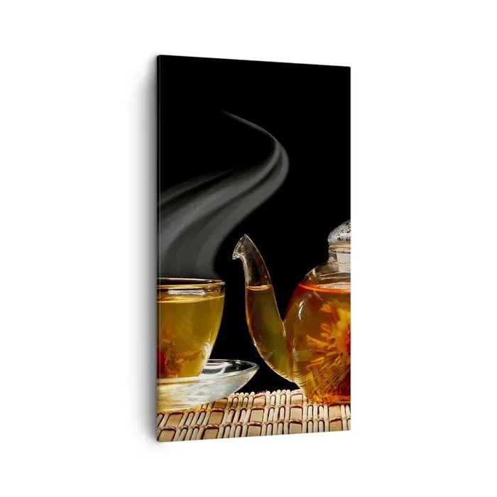 Cuadro sobre lienzo – Impresión de Imagen – Magia y el arte del té – 45×80 cm