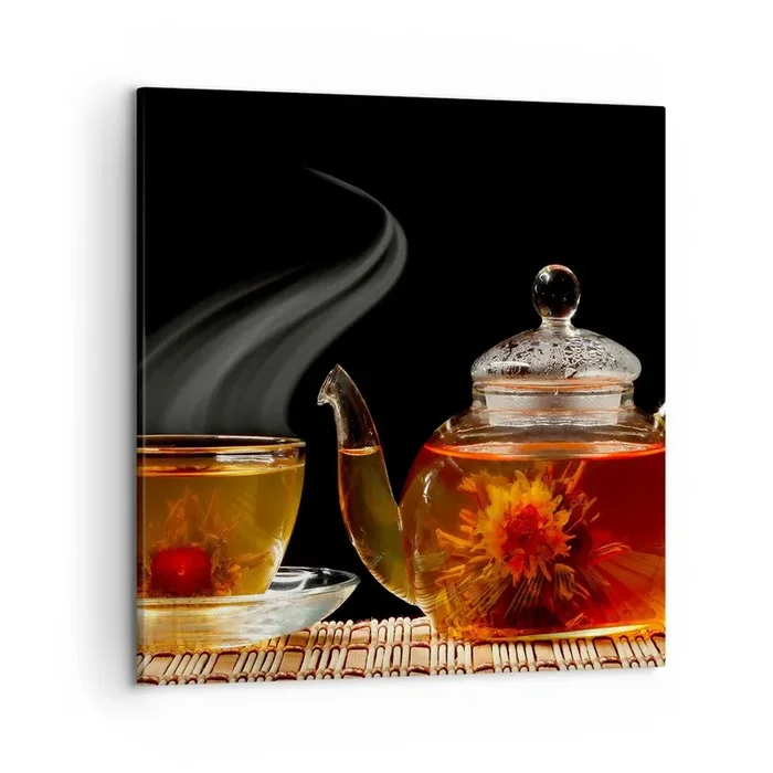 Cuadro sobre lienzo – Impresión de Imagen – Magia y el arte del té – 50×50 cm