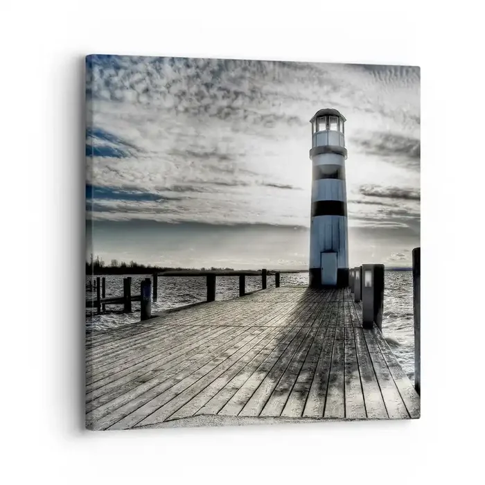 Cuadro sobre lienzo – Impresión de Imagen – Marineros, aquí os espero – 30×30 cm