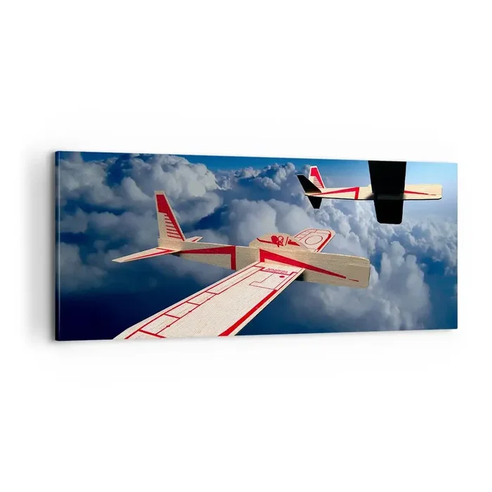Cuadro sobre lienzo – Impresión de Imagen – Más alto, más lejos – 100×40 cm