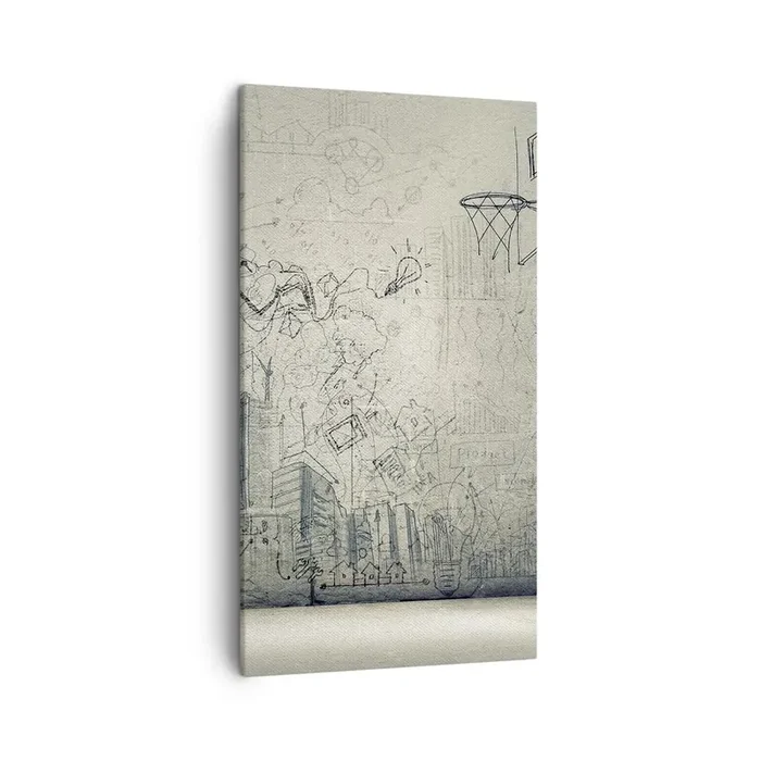 Cuadro sobre lienzo – Impresión de Imagen – Mi gloriosa vida en la ciudad – 45×80 cm