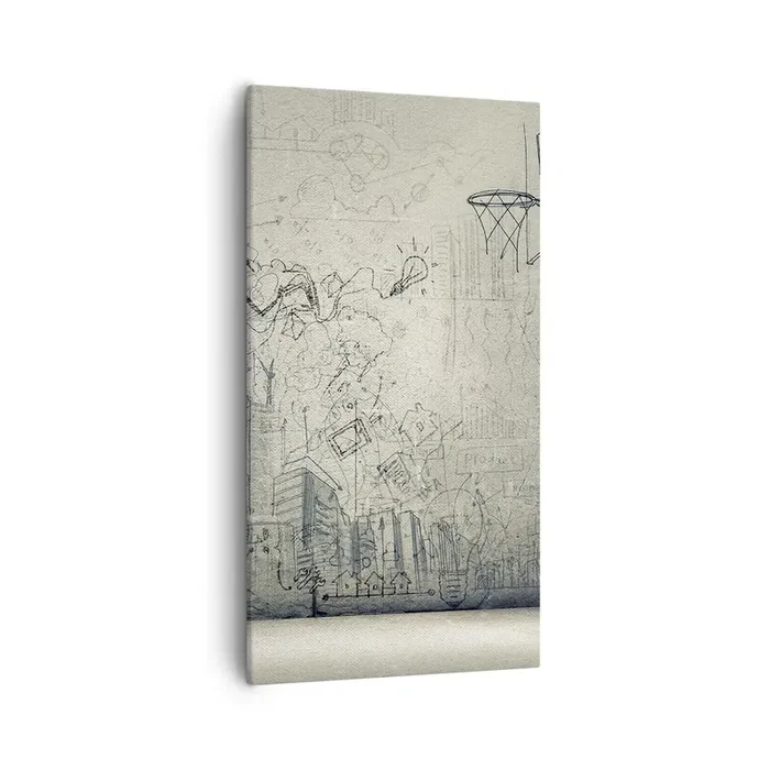 Cuadro sobre lienzo – Impresión de Imagen – Mi gloriosa vida en la ciudad – 55×100 cm