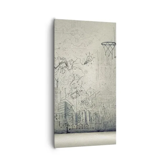 Cuadro sobre lienzo – Impresión de Imagen – Mi gloriosa vida en la ciudad – 65×120 cm