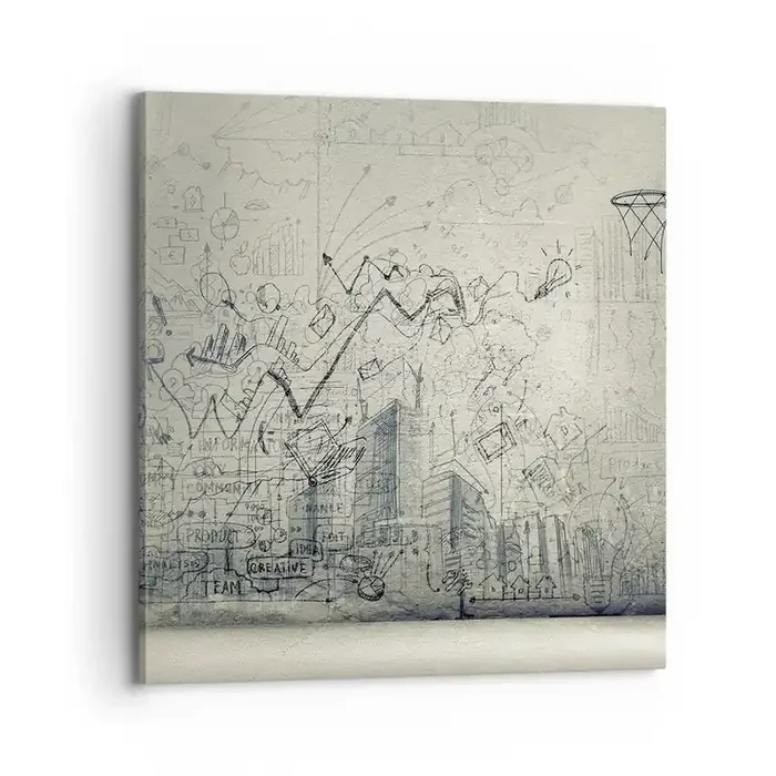 Cuadro sobre lienzo – Impresión de Imagen – Mi gloriosa vida en la ciudad – 70×70 cm