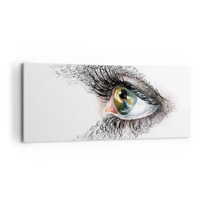 Cuadro sobre lienzo – Impresión de Imagen – Mira directamente a tu alma – 100×40 cm