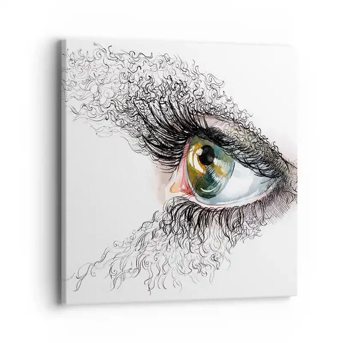 Cuadro sobre lienzo – Impresión de Imagen – Mira directamente a tu alma – 40×40 cm