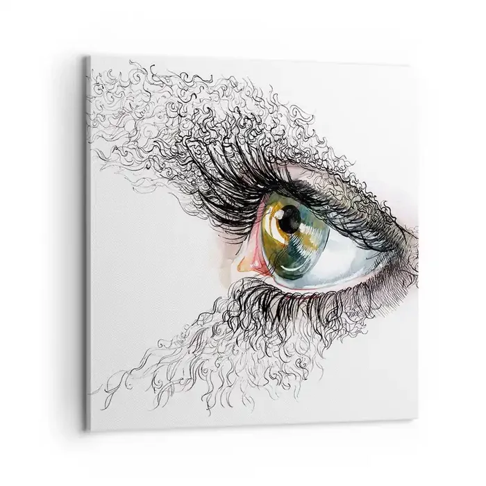 Cuadro sobre lienzo – Impresión de Imagen – Mira directamente a tu alma – 60×60 cm