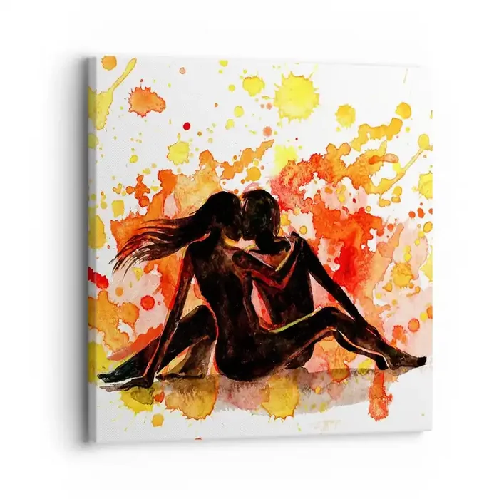 Cuadro sobre lienzo – Impresión de Imagen – Momento romántico – 30×30 cm