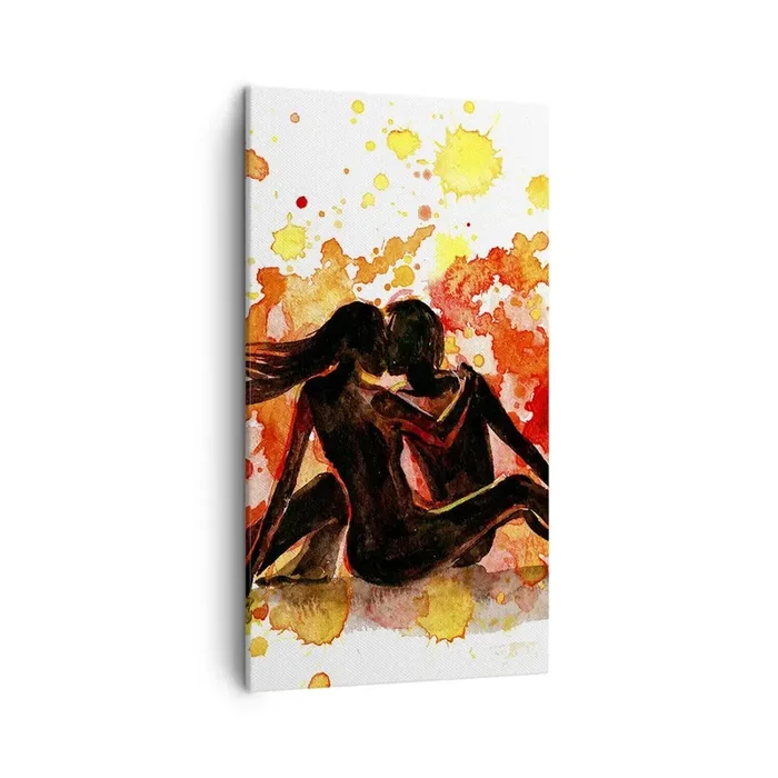 Cuadro sobre lienzo – Impresión de Imagen – Momento romántico – 45×80 cm