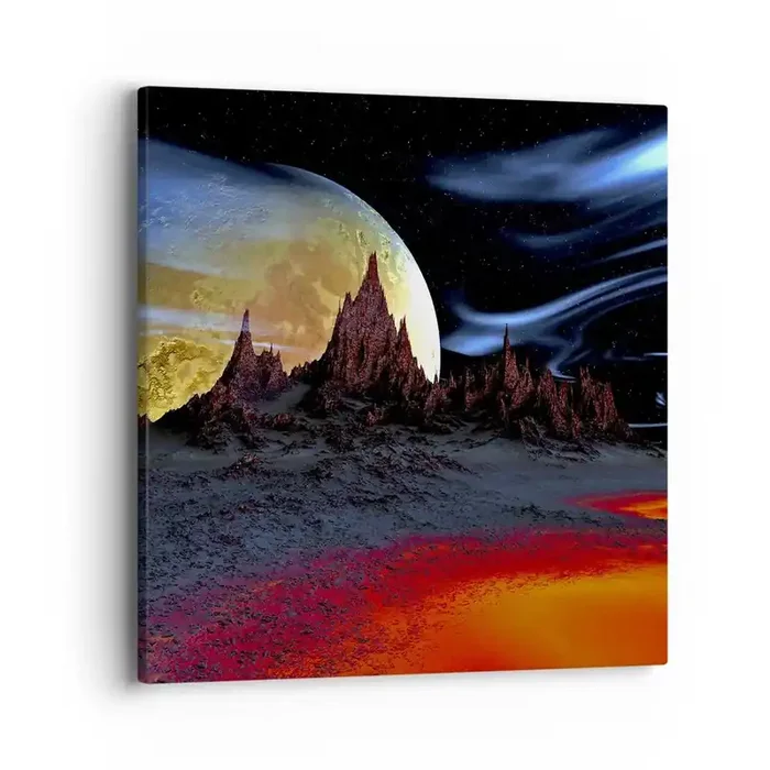 Cuadro sobre lienzo – Impresión de Imagen – Mundo desconocido – 40×40 cm