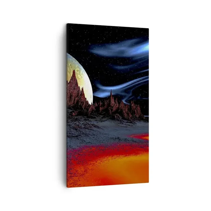 Cuadro sobre lienzo – Impresión de Imagen – Mundo desconocido – 45×80 cm