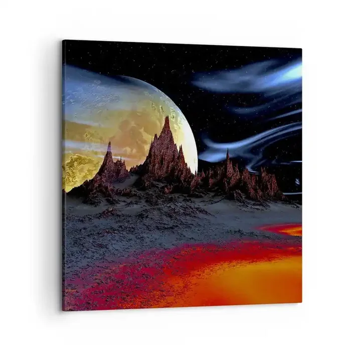 Cuadro sobre lienzo – Impresión de Imagen – Mundo desconocido – 50×50 cm