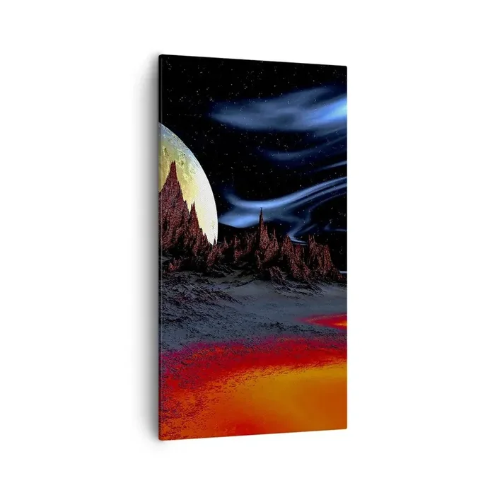 Cuadro sobre lienzo – Impresión de Imagen – Mundo desconocido – 55×100 cm