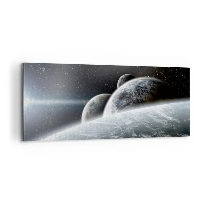 Cuadro sobre lienzo – Impresión de Imagen – Música cósmica de las esferas – 100×40 cm