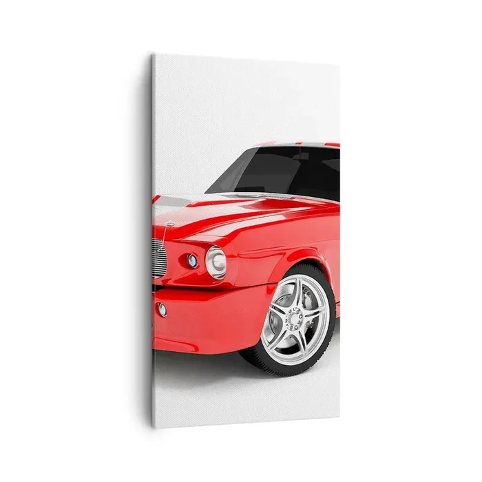 Cuadro sobre lienzo – Impresión de Imagen – Mustang veloz como el viento – 45×80 cm