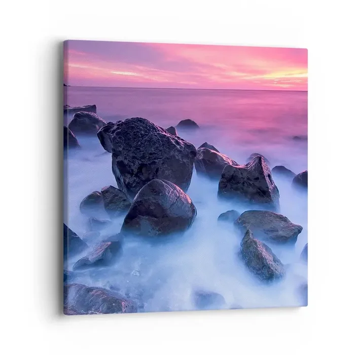 Cuadro sobre lienzo – Impresión de Imagen – Nacimiento en la luz y la niebla – 40×40 cm