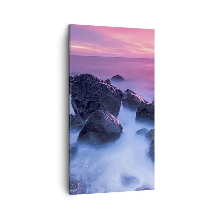 Cuadro sobre lienzo – Impresión de Imagen – Nacimiento en la luz y la niebla – 45×80 cm