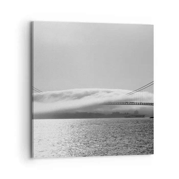Cuadro sobre lienzo – Impresión de Imagen – Navegue por el Golden Gate – 70×70 cm