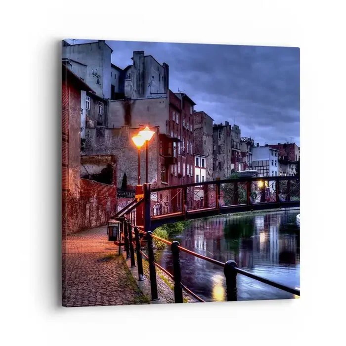 Cuadro sobre lienzo – Impresión de Imagen – No conocías Bydgoszcz así – 40×40 cm