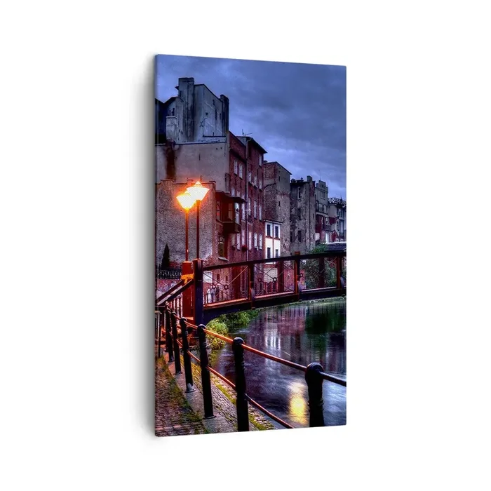 Cuadro sobre lienzo – Impresión de Imagen – No conocías Bydgoszcz así – 45×80 cm
