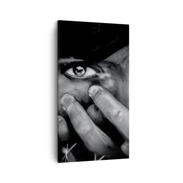 Cuadro sobre lienzo – Impresión de Imagen – No diré quién lo pintó – 45×80 cm