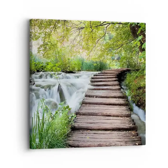 Cuadro sobre lienzo – Impresión de Imagen – No es agua silenciosa en absoluto – 30×30 cm