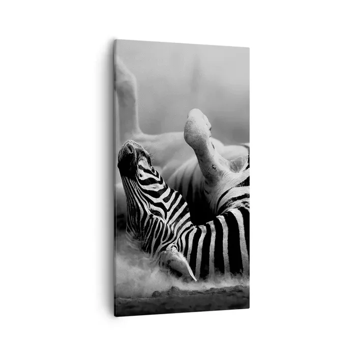 Cuadro sobre lienzo – Impresión de Imagen – No solo un caballo se reiría – 55×100 cm